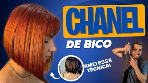 Como fazer corte CHANEL FEMININO em cabelo RUIVO.